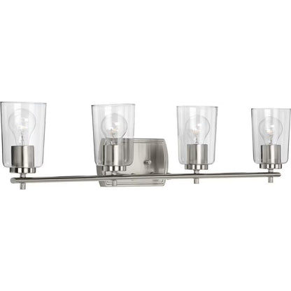 P300157-009-Progress Lighting-Adley - 4 Light - Cylinder Shade in New Traditional and Transitional and Traditional style - 32 Inches wide by 7.63