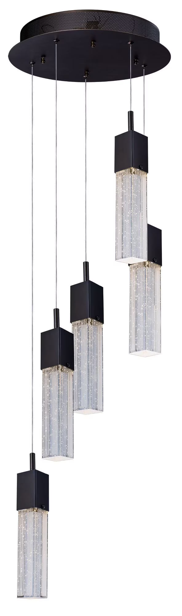 E22765-89BZ-ET2 Lighting-Fizz III-37.5W 5 LED Pendant in Mediterranean style-13.75 Inches wide by 12 inches high-Bronze Finish