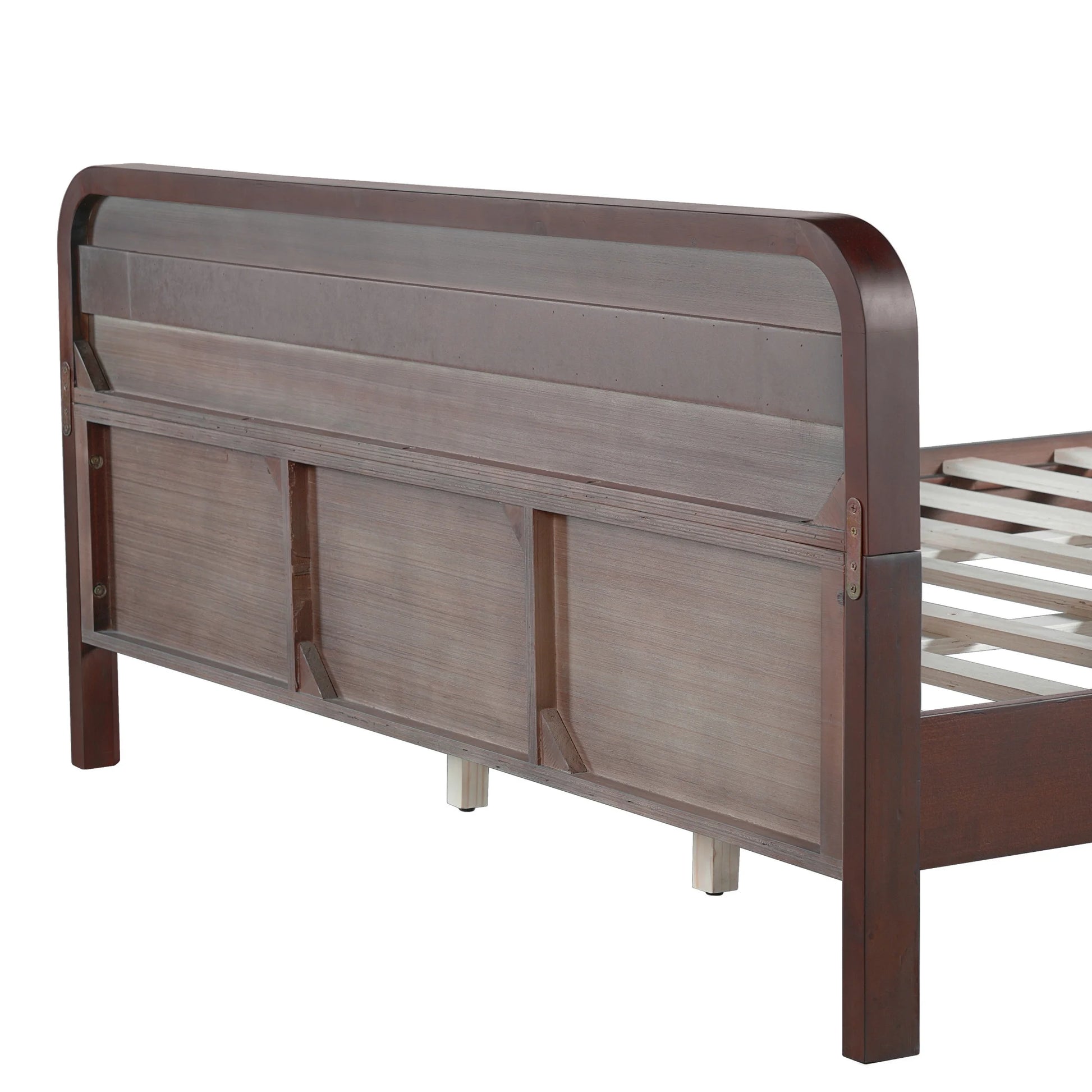 Christopher Knight Home King Size Bed Frame with Headboard, Solid Wood Platform Bed, Earthy Khaki