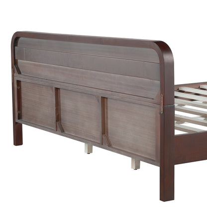 Christopher Knight Home King Size Bed Frame with Headboard, Solid Wood Platform Bed, Earthy Khaki
