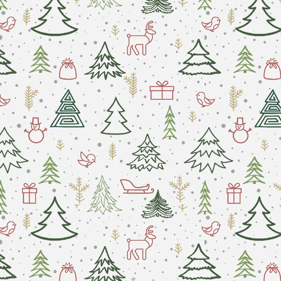 Ucanpack Christmas Packing Boxes 11 x 7 ft x 3 ft" - 50 Pack Winter Forest Printed Holiday Boxes - Holiday Shipping Box Made In USA Holiday Box Corrugated Shipping Boxes