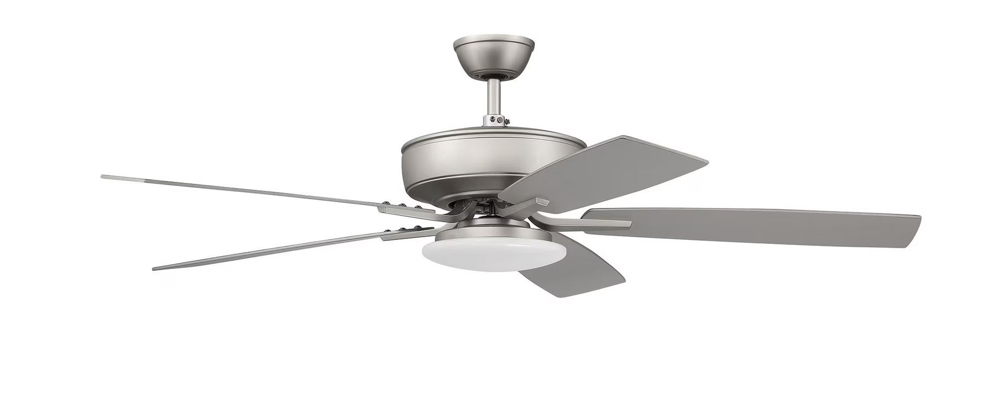 P112SB5-52BWNFB-Craftmade Lighting-Pro Plus 112 Series - 52 Inch 5 Blade Ceiling Fan with Low Profile Light Kit