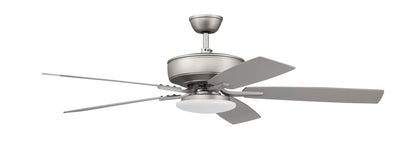 P112SB5-52BWNFB-Craftmade Lighting-Pro Plus 112 Series - 52 Inch 5 Blade Ceiling Fan with Low Profile Light Kit