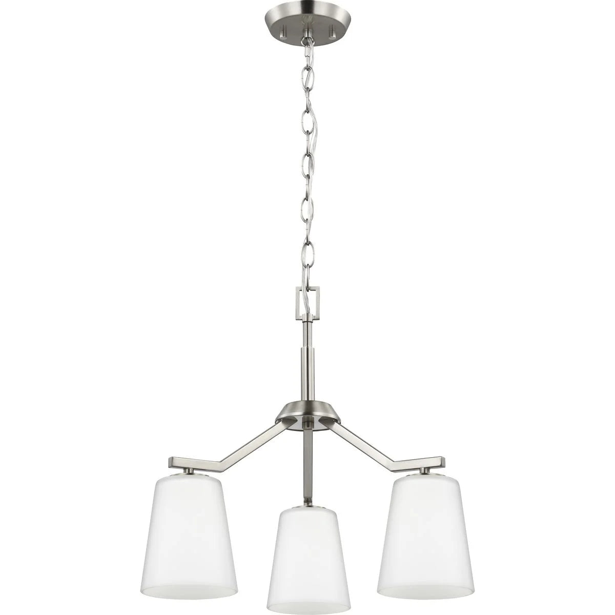 Progress Lighting - Vertex - 3 Light Convertible Chandelier In Contemporary