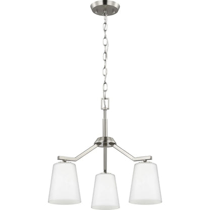 Progress Lighting - Vertex - 3 Light Convertible Chandelier In Contemporary