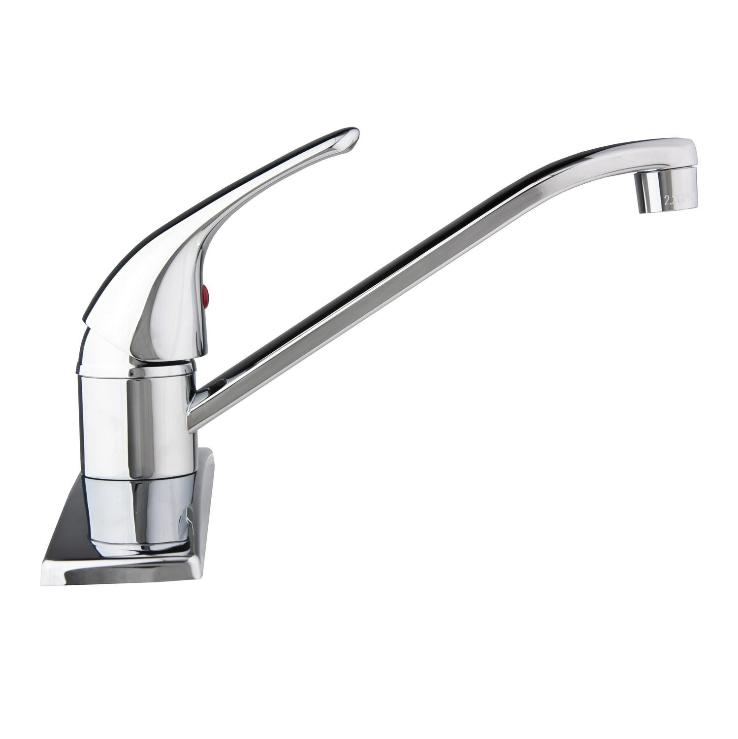 Dura Faucet Single Lever Kitchen Faucet for RV Kitchens - Chrome Polished