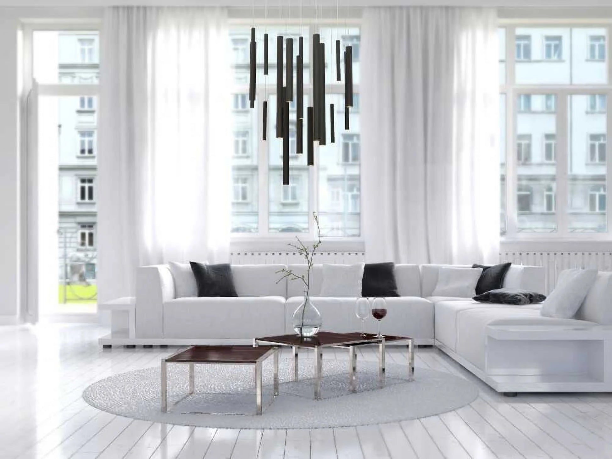 Chandelier 18 Light-Antique Brass Gold Finish Eurofase Lighting 31445-038