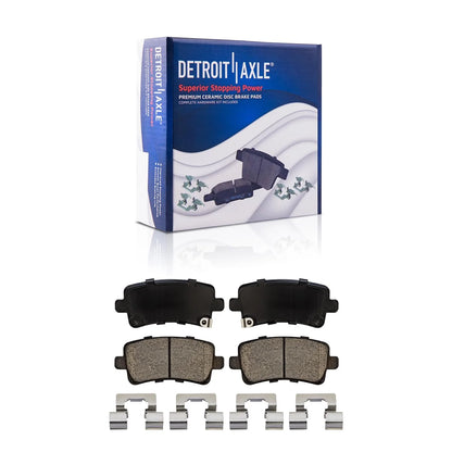 Detroit Axle - Rear Brake Kit for 2013-2015 Chevrolet Malibu 2013-2017 Buick Regal 2016 Malibu Limited, 11.50" inch Disc Brakes Rotors Ceramic Brake Pads with Hardware Replacement