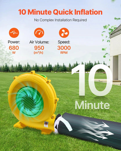 Inflatable Dance Party Tent - 19.7 x 16.4 FT Blow Up Nightclub with Built-in Lighting for Weddings & Events