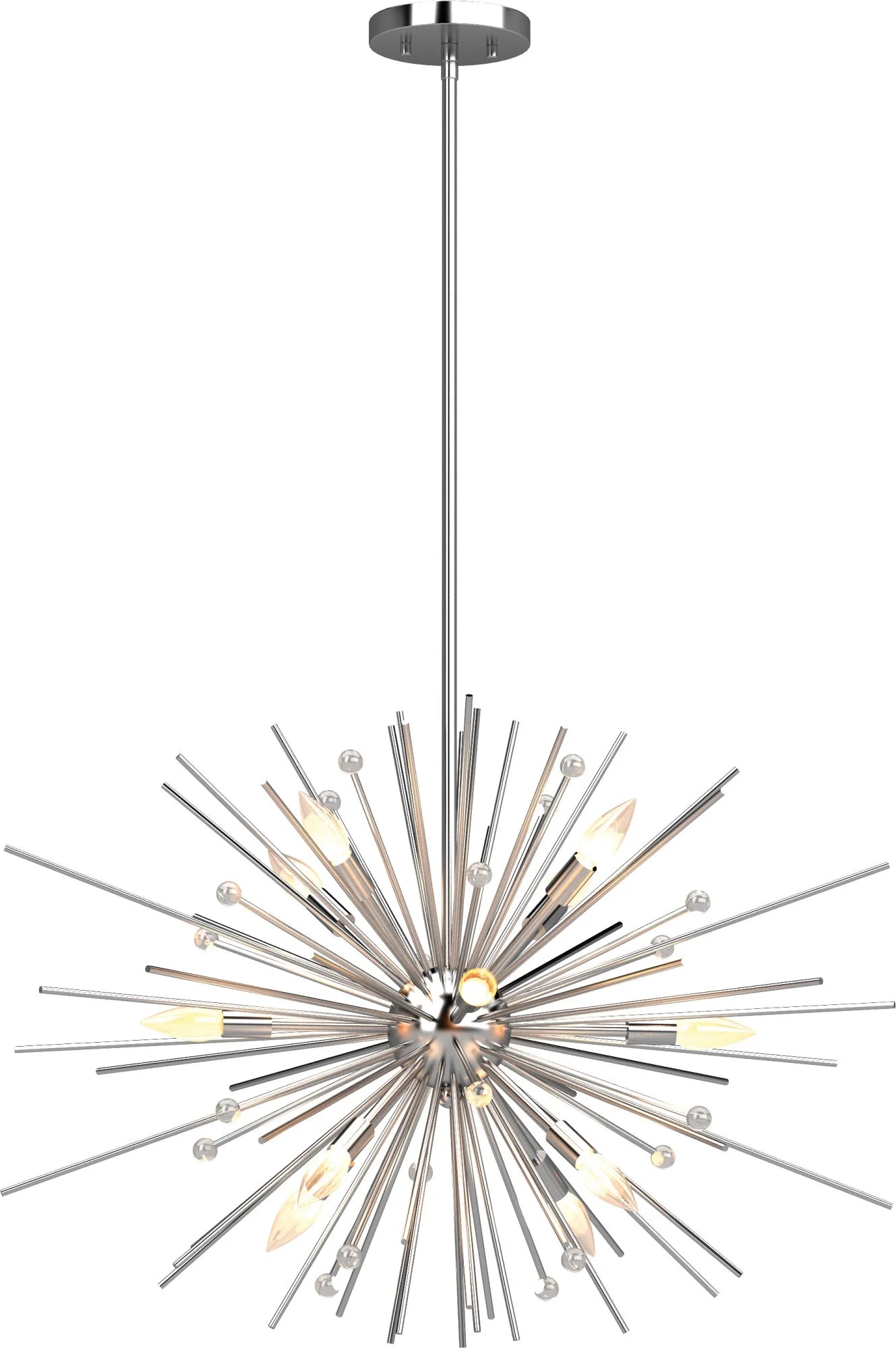 Volume Lighting Alice 12-Light Indoor Antique Gold Down Rod Chandelier - 29.5"x18"