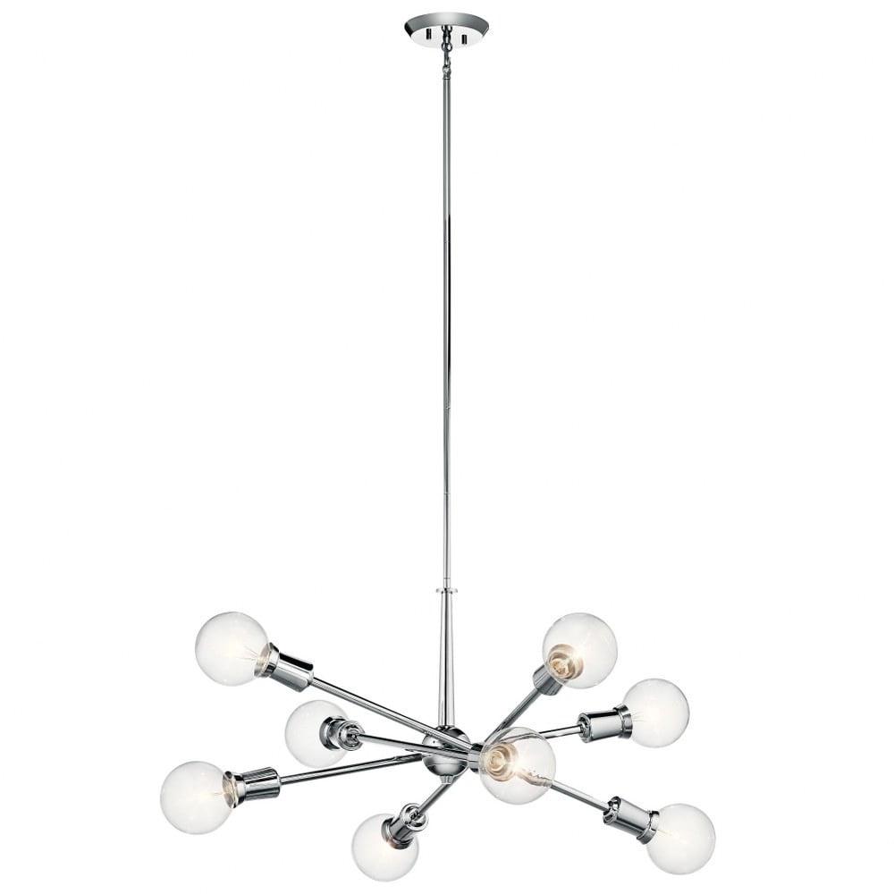 43118NBR-Kichler Lighting-Armstrong - 8 Light Large Chandelier - with Contemporary inspirations - 26 inches tall by 30 inches wide-Natural Brass
