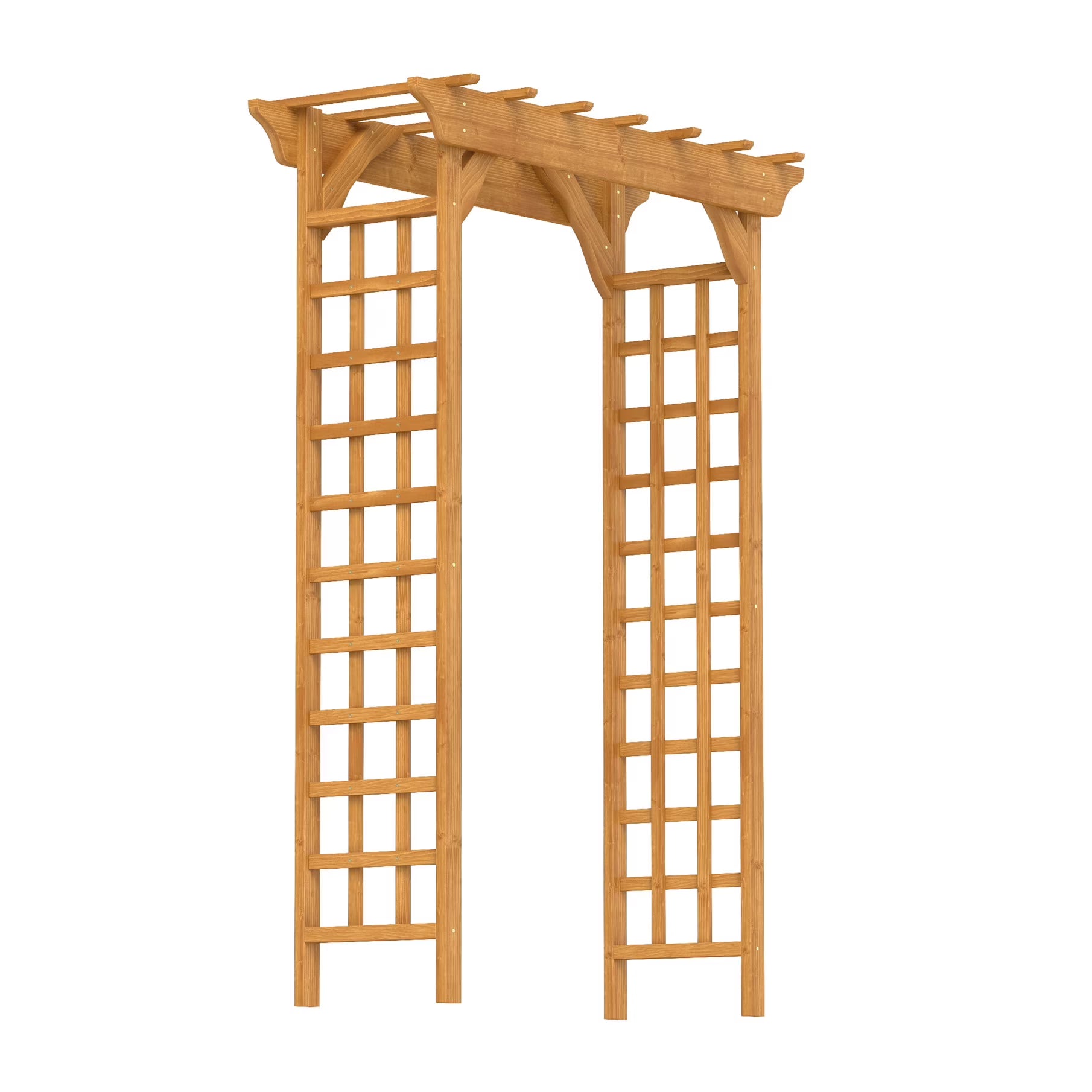 Sturdy Wooden Wedding Arch with Plant Climbing Trellis & Christmas Decor Pergola for Garden Backyard Events Durable Outdoor Arbor