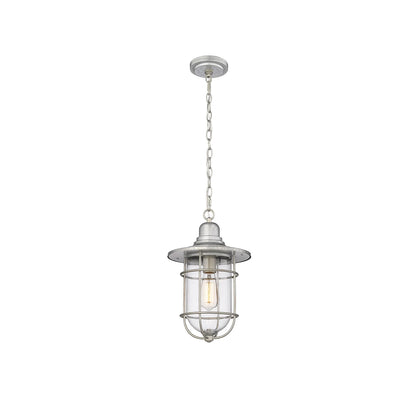 Millennium Lighting 1 Light Outdoor Hanging Lantern in Galvanized