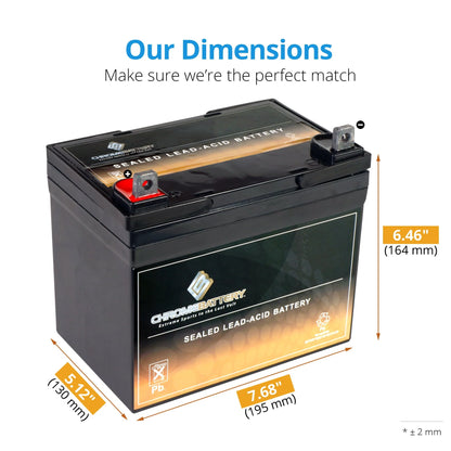 12v 35ah battery for ariens/gravely yt11 lawnmower