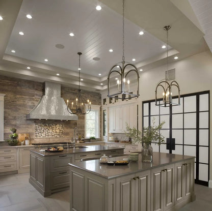 P400030-143-Progress Lighting-Whisp - Chandeliers Light - 6 Light in Farmhouse style - 28.25 Inches wide by 30 Inches high -Traditional