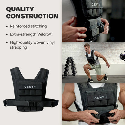 Centr By Chris Hemsworth Fitness Weight Vest, 20 lbs, with 3-Month Digital Membership