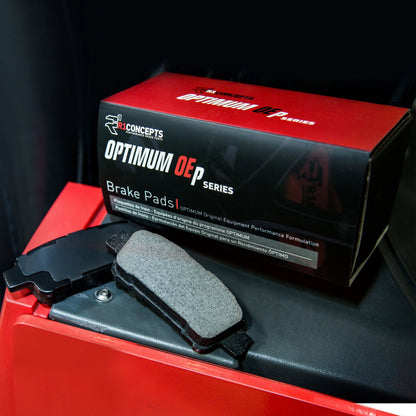 R1 Concepts Front Rear Brakes and Rotors Kit |Front Rear Brake Pads| Brake Rotors and Pads| Optimum OEp Brake Pads and Rotors |Hardware Kit WGUH2-31056