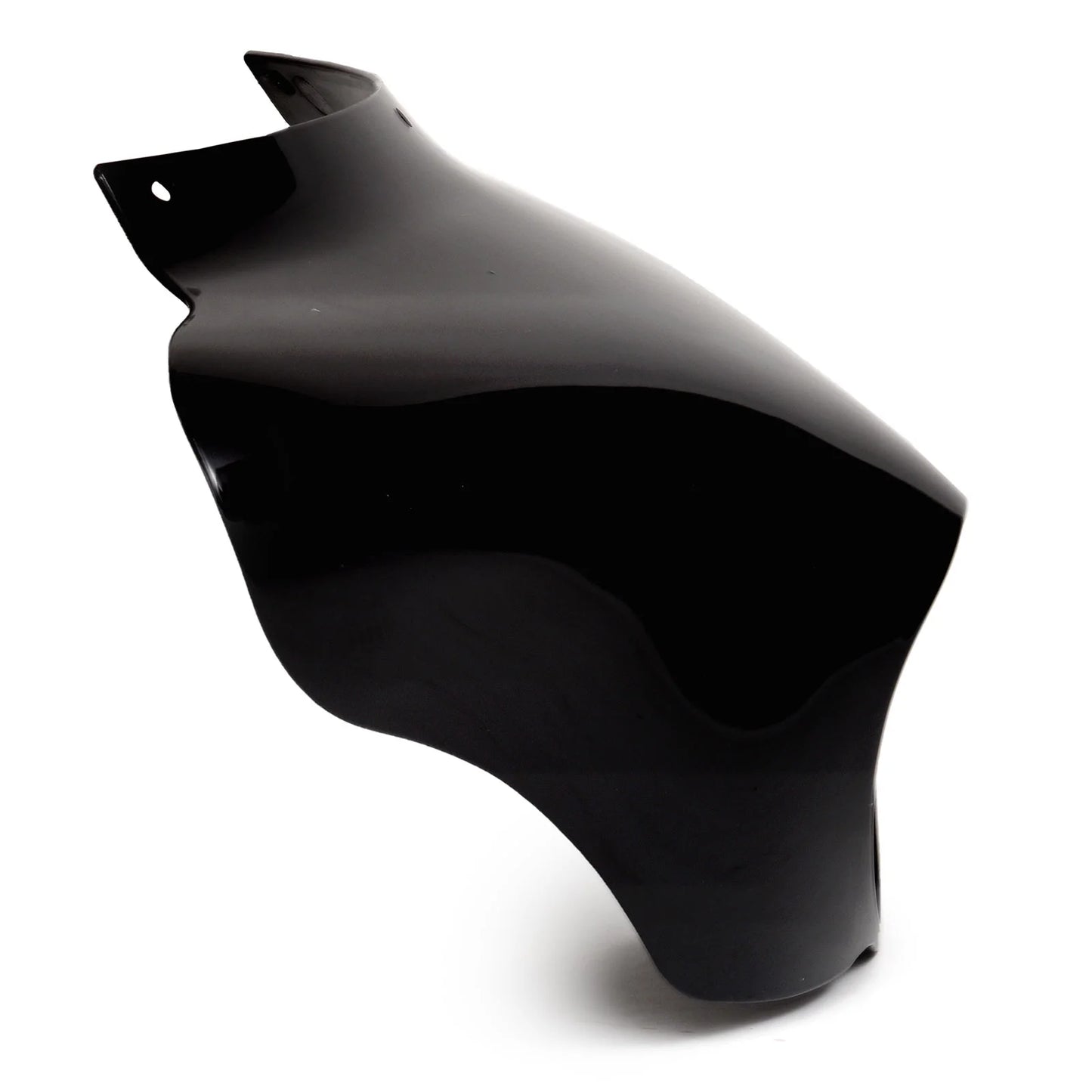 Krator 15" Tall Blackout Batwing Windshield Headlight Fairing Compatible with Harley Davidson FXDC Dyna Super Glide Custom 2006-2014 (Mounting Hardware Required)