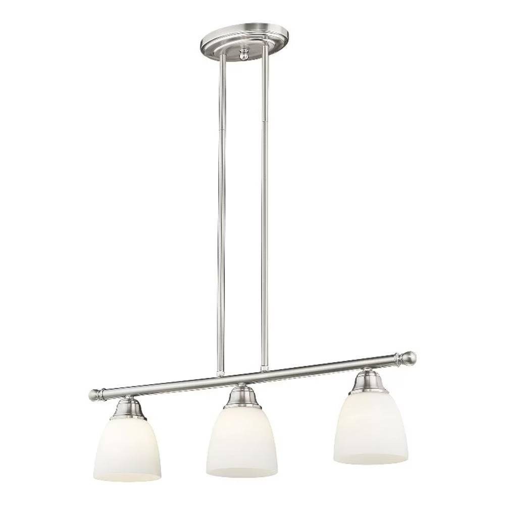 Livex Lighting Somerville 3-Light Metal Linear Chandelier in Bronze