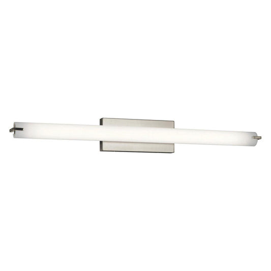 1 Light Linear Bath Vanity Approved For Damp Locations With Transitional Inspirations 4.75 Inches Tall By 37.25 Inches Wide Kichler Lighting