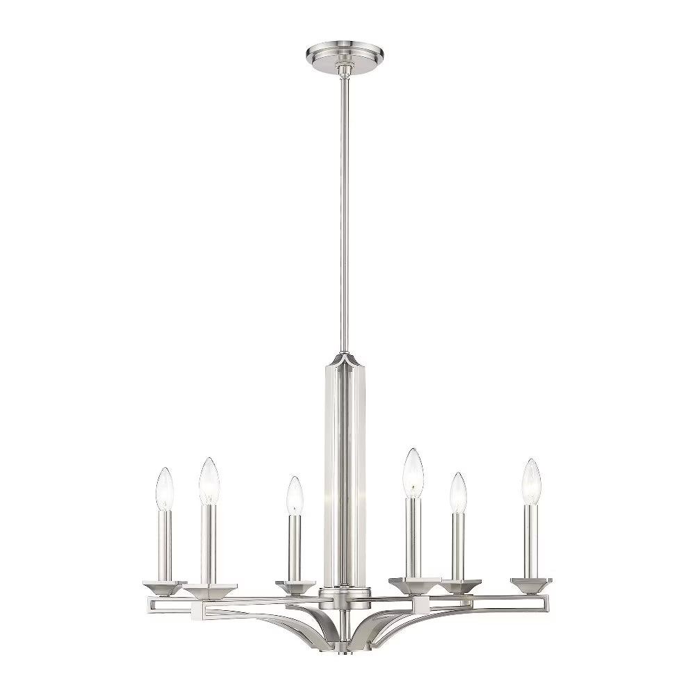 Livex Lighting Trumbull 6 Light Chandelier in Antique Brass