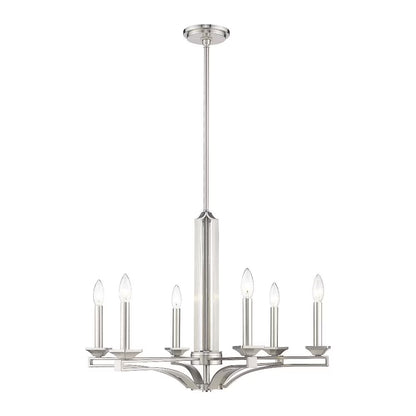 Livex Lighting Trumbull 6 Light Chandelier in Antique Brass