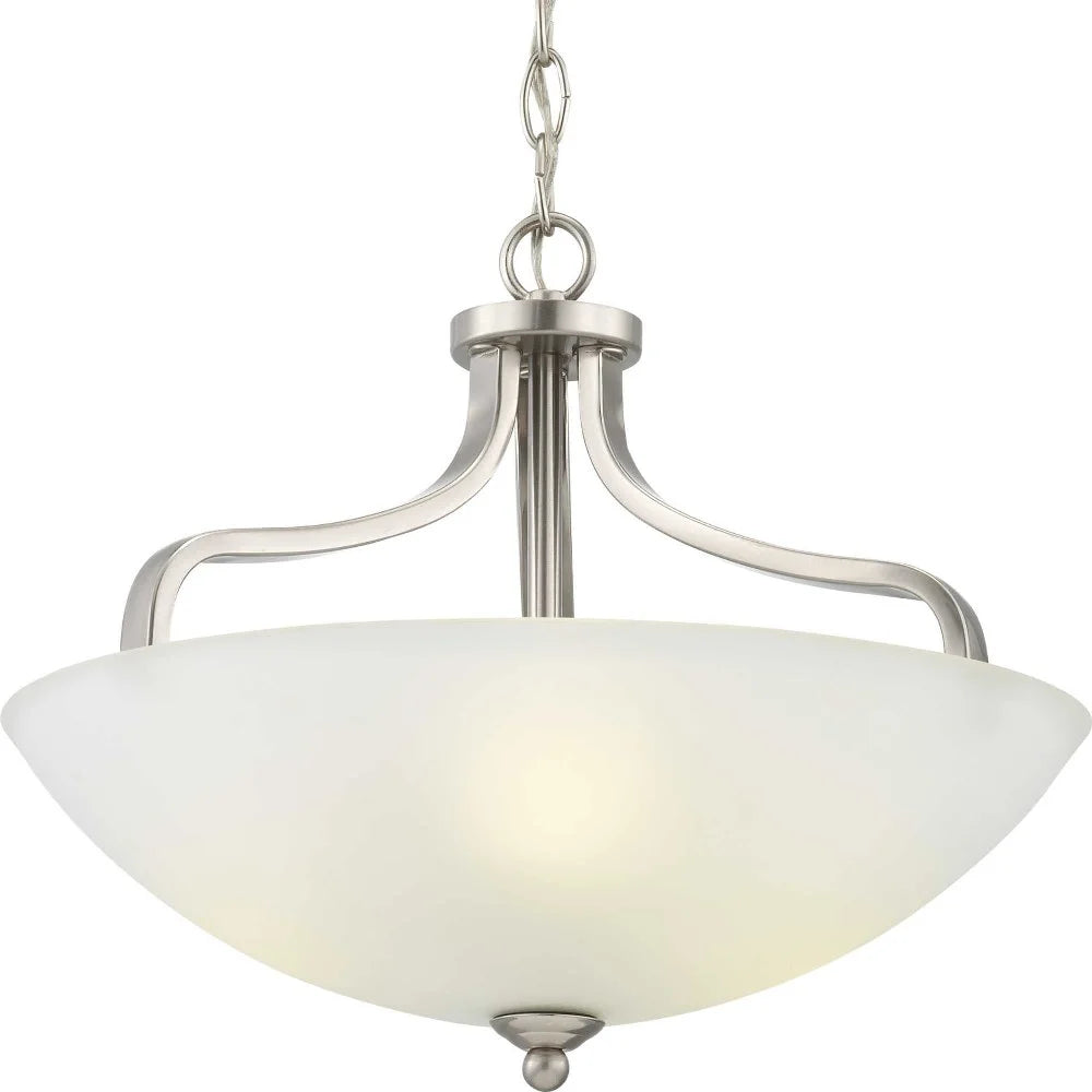 Progress Lighting - Three Light Semi-Flush Convertible - Close-to-Ceiling -