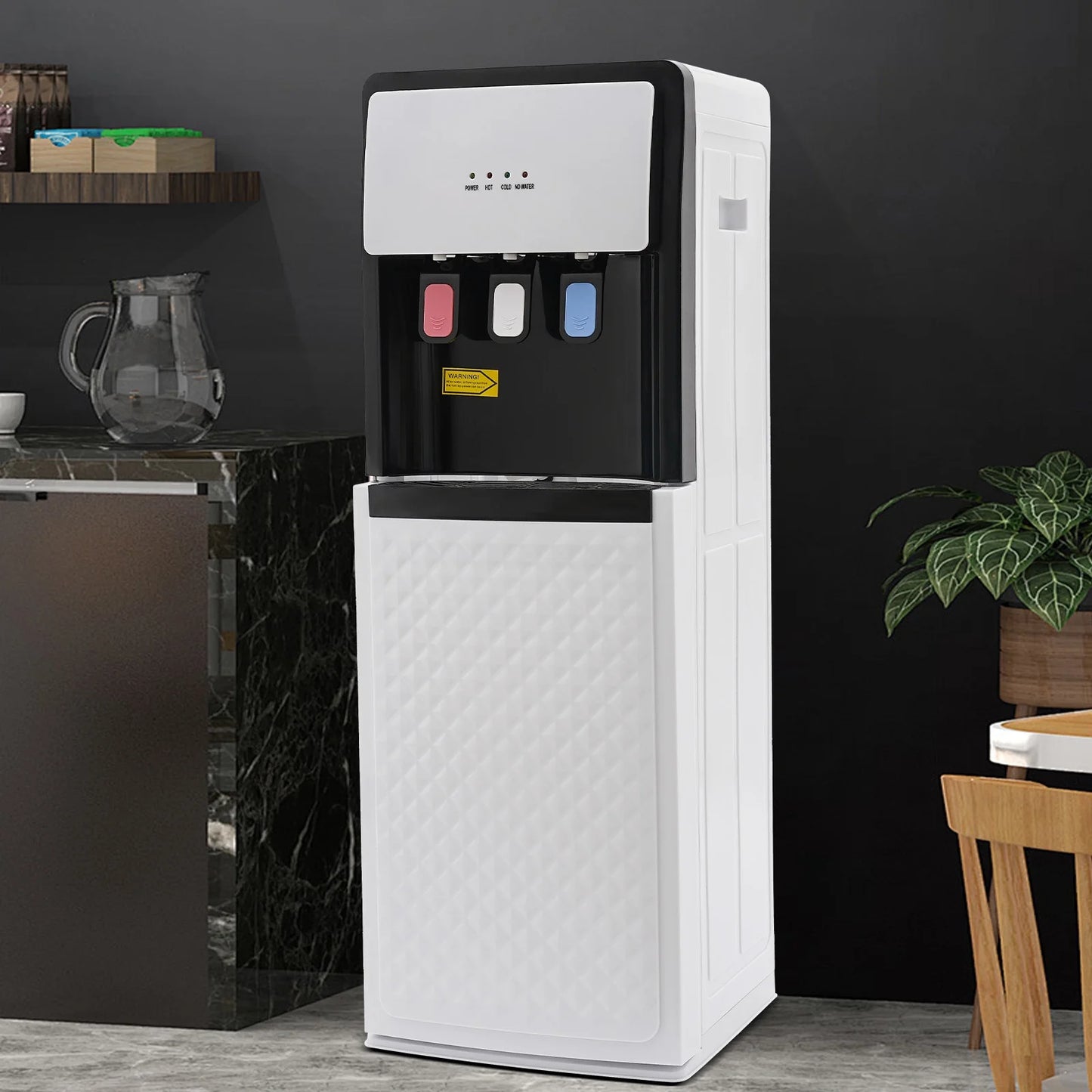 Wildnix Bottom Loading Water Dispenser with Hot and Cold Water, Energy-Saving, 500W Heating, 90W Cooling, Stylish Design for Home and Office