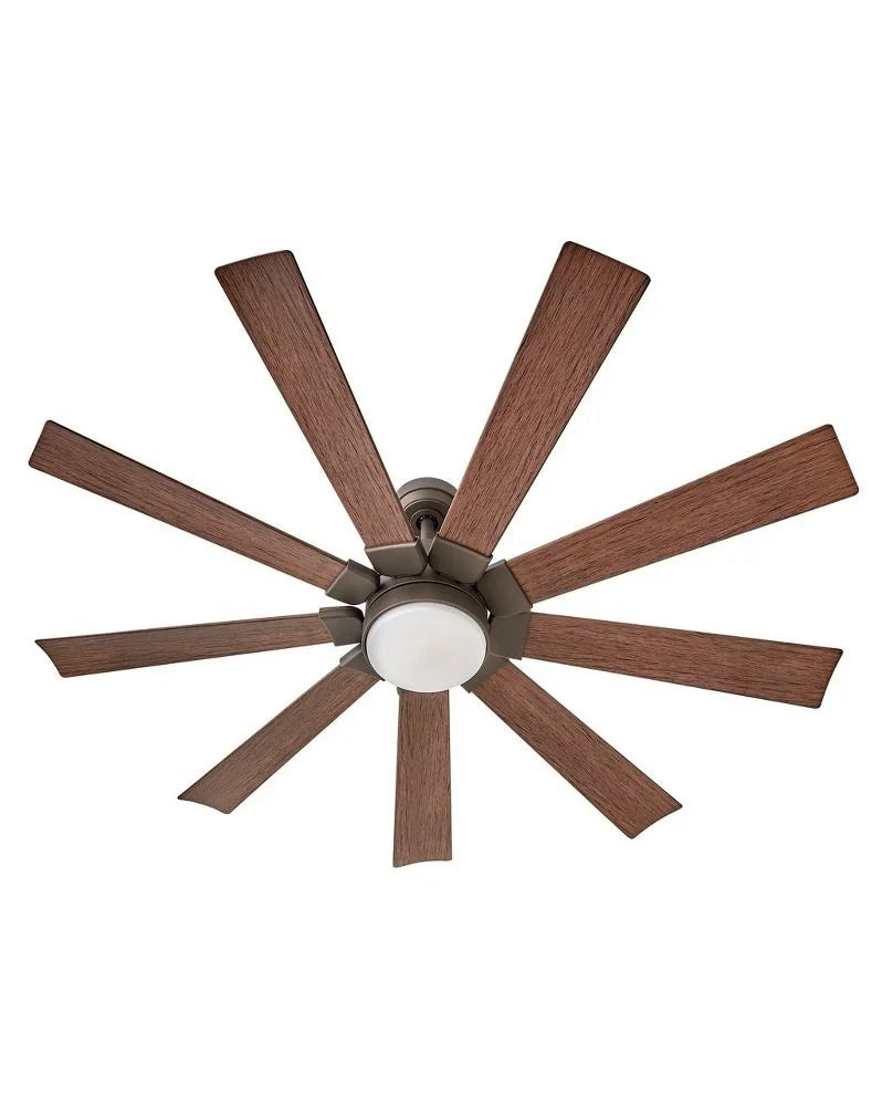 Hinkley Lighting - Turbine - 9 Blade Ceiling Fan with Light Kit In Modern and