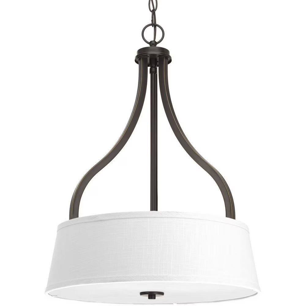 P3905-20-Progress Lighting-Arden - 3 Light in Farmhouse style - 18.13 Inches wide by 24.63 Inches high-Antique Bronze Finish -Traditional