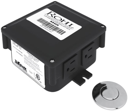 ROHL AS425, 15 Amps 120 Volts Satin Nickel Air Activated Electrical Switch