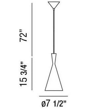 One Light Pendant-Black Finish -Traditional Installation Eurofase Lighting 20437-015
