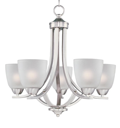 11225FTOI-Maxim Lighting-Axis-Five Light Chandelier in Transitional style-24 Inches wide by 20.5 inches high-Oil Rubbed Bronze Finish -Traditional