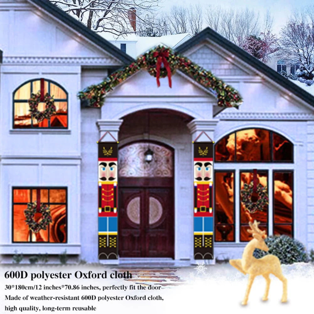 71" x 12" Christmas Polyester Outdoor Banner (2 Pack)
