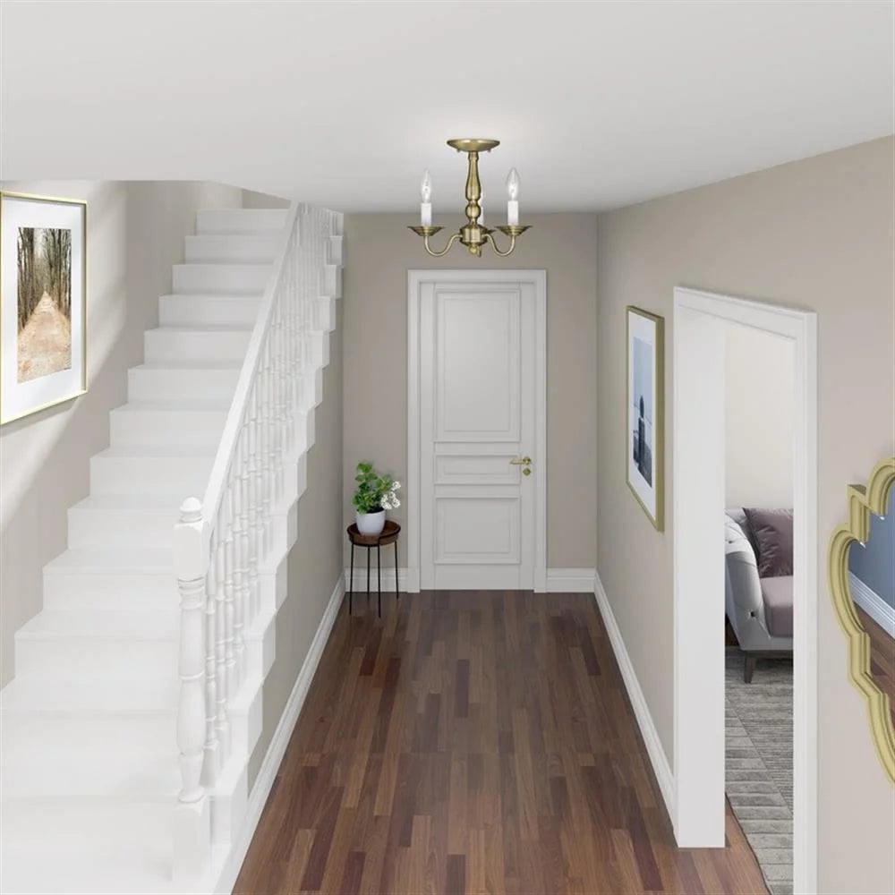 Livex Lighting Park Ridge Chandelier in Hand Painted Antique Gold Leaf