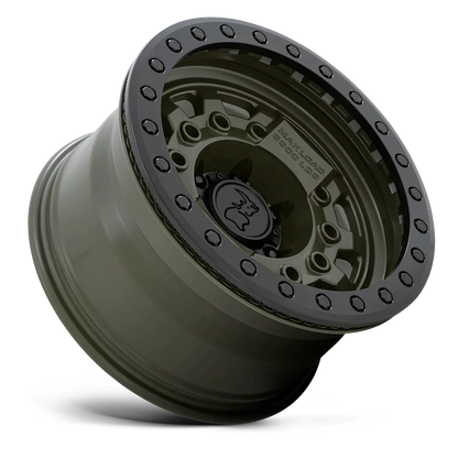Black Rhino Avenger Beadlock 17X8.5 6X139.7 False 112.1Cb Olive Dab Green W/Black Hardware Wheel