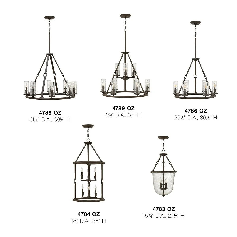 Hinkley Lighting - Eight Light Foyer Pendant - Chandelier - Dakota - Eight Light