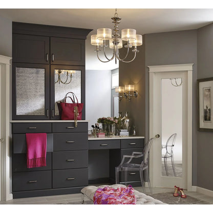 P400049-104-Progress Lighting-Marche - 25.125 Inch Height - Chandeliers Light - 5 Light - Line Voltage -Traditional Installation