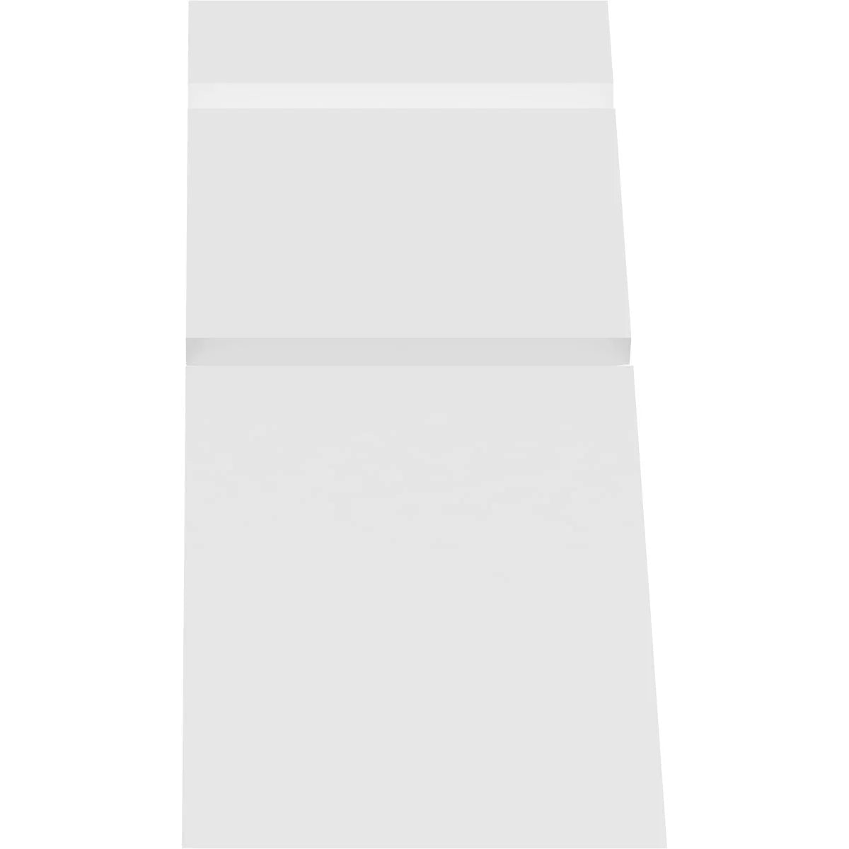 36"W x 7 1/2"H x 4"D x 4"F, 5/12 Pitch, Saratoga Architectural Grade PVC Gable Bracket