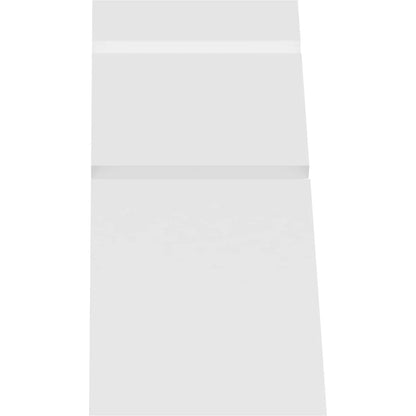 36"W x 7 1/2"H x 4"D x 4"F, 5/12 Pitch, Saratoga Architectural Grade PVC Gable Bracket