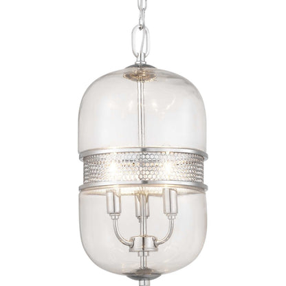 P500156-015-Progress Lighting-Cayce - Pendants Light - 3 Light - Globe Shade in Bohemian and Luxe and Mid-Century Modern style - 9 Inches wide by
