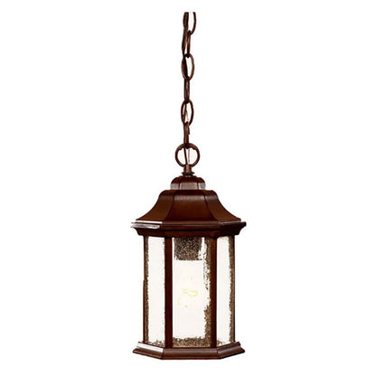 5185BK-Acclaim Lighting-Madison - One Light Outdoor Hanging Lantern - 6 Inches Wide by 12 Inches High