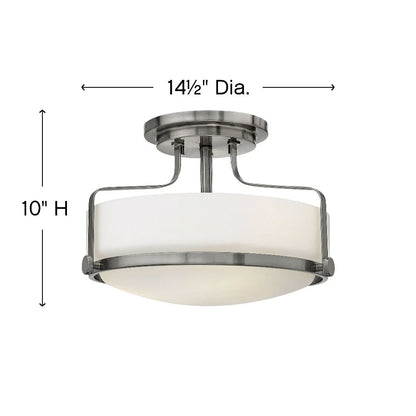 Hinkley Lighting - Three Light Semi-Flush Mount - Harper - 3 Light Medium
