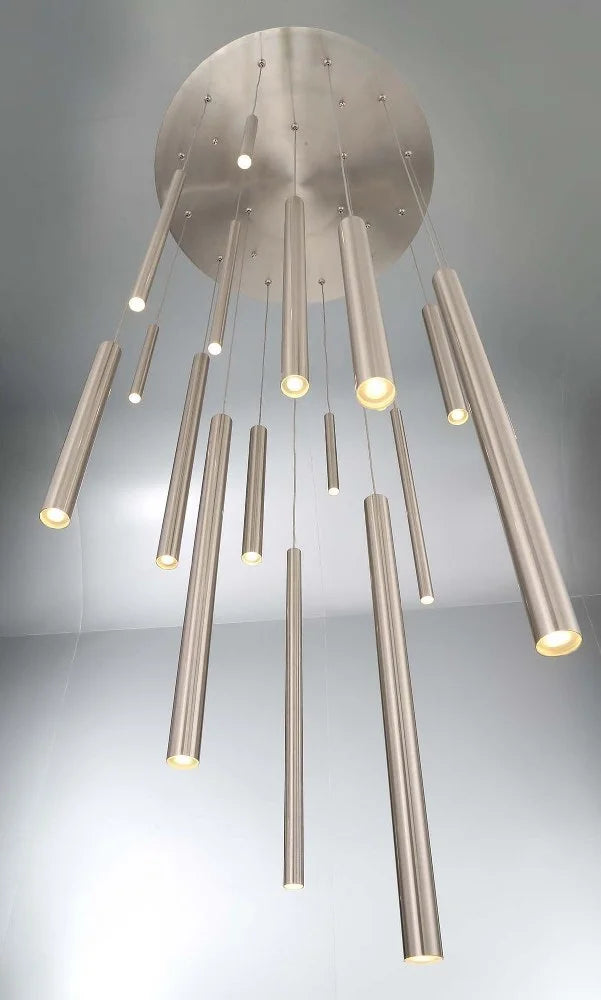 Chandelier 18 Light-Antique Brass Gold Finish Eurofase Lighting 31445-038