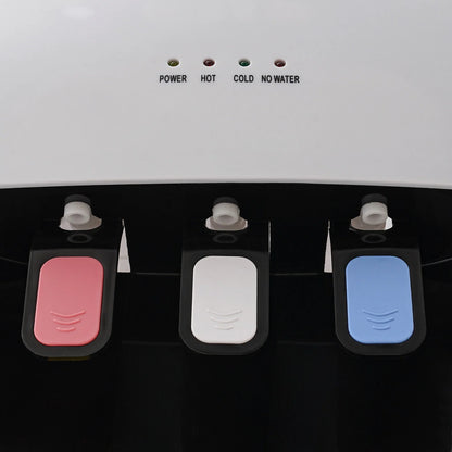 Bottom Loading Water Dispenser, Hot, Cold, and Room Temperature Water, Floor Standing, 90W Cooling, 500W Heating, Energy-Saving Design for Home, Office, and Commercial Use