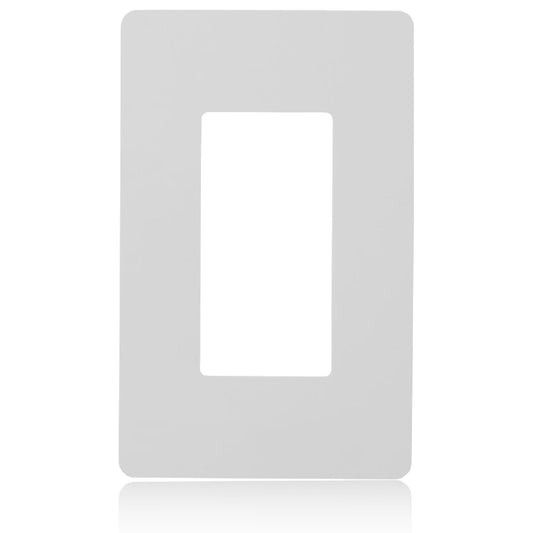 Faith 1-Gang Decorator Screwless Wall Plates Child Safe Outlet Covers, 4.68"H x 2.93" L, Fits GFCI, USB Receptacle, Dimmers, and Lighting Controls, ETL Listed, White, 120-Pack