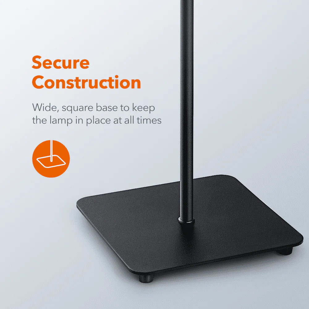 TaoTronics LED Floor Lamp, 4 Brightness Levels & 4 Colors Dimmable Floor Lamp Modern Standing Light Adjustable Gooseneck Task Lighting for Reading Living Room Bedroom Office Piano