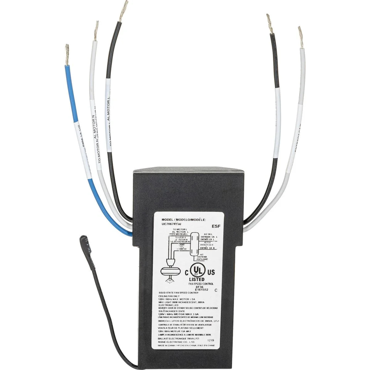 P2667-31-Progress Lighting-AirPro Fan Control - Ceiling Fan Wifi Remote Control