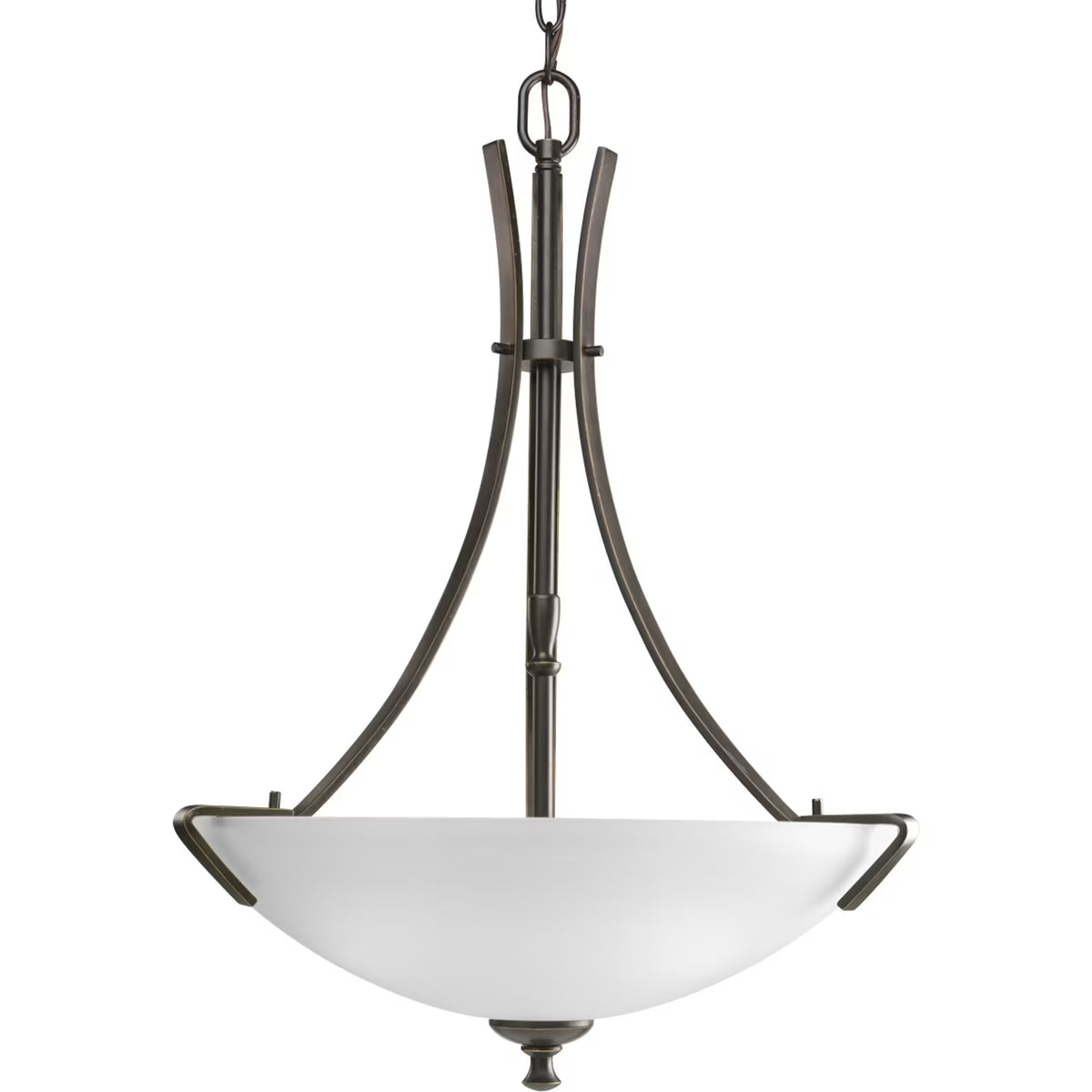 P3757-09-Progress Lighting-Wisten - 3 Light - Bowl Shade in Modern style - 18.13 Inches wide by 25 Inches high-Brushed Nickel Finish -Traditional