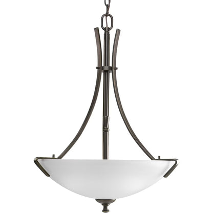 P3757-09-Progress Lighting-Wisten - 3 Light - Bowl Shade in Modern style - 18.13 Inches wide by 25 Inches high-Brushed Nickel Finish -Traditional